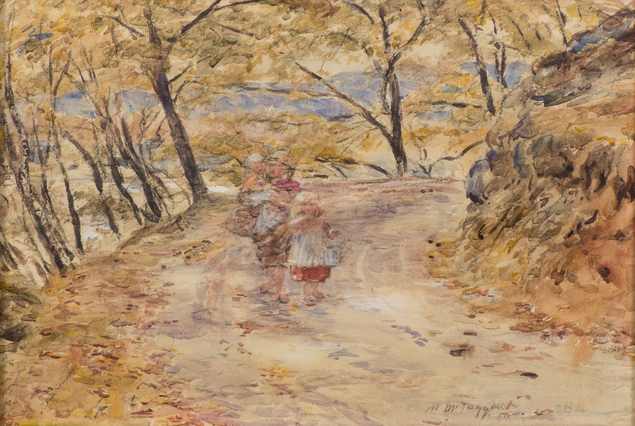 Skiss vid Trossachs av William McTaggart