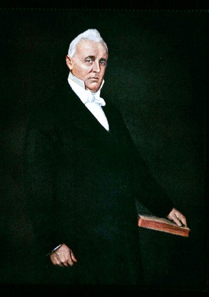 James Buchanan (lito i färg) av William Merritt (after) Chase