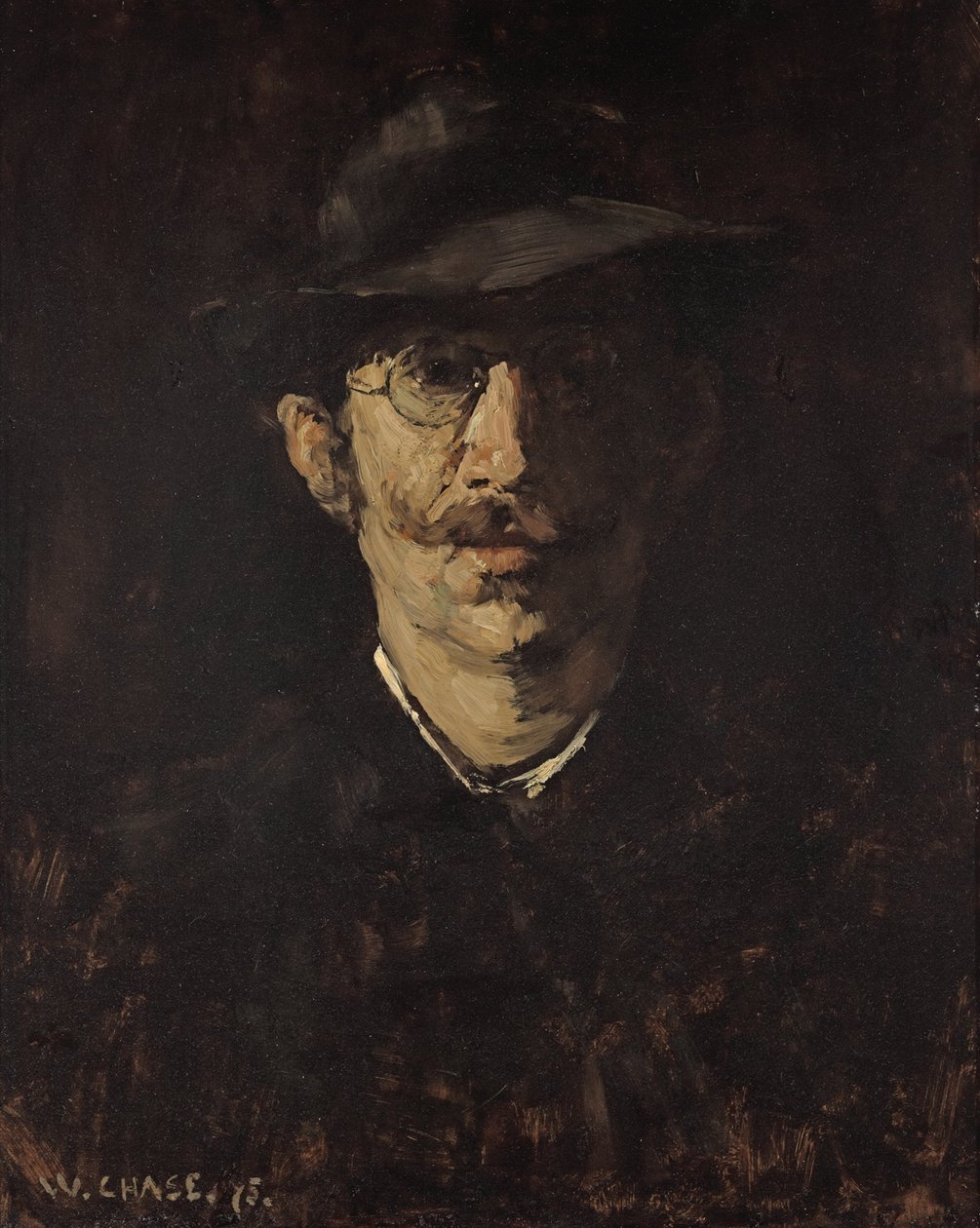 Porträtt av Hugo von Habermann av William Merritt Chase
