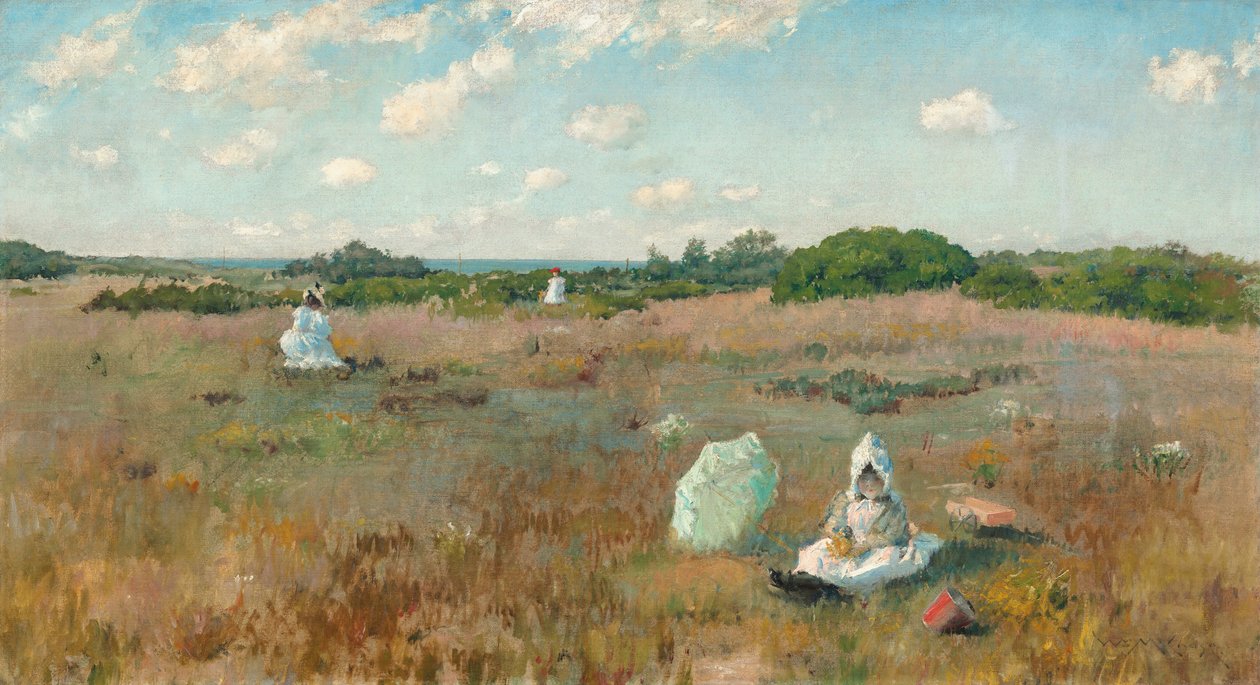 Insamling av höstblommor, 18941895. av William Merritt Chase