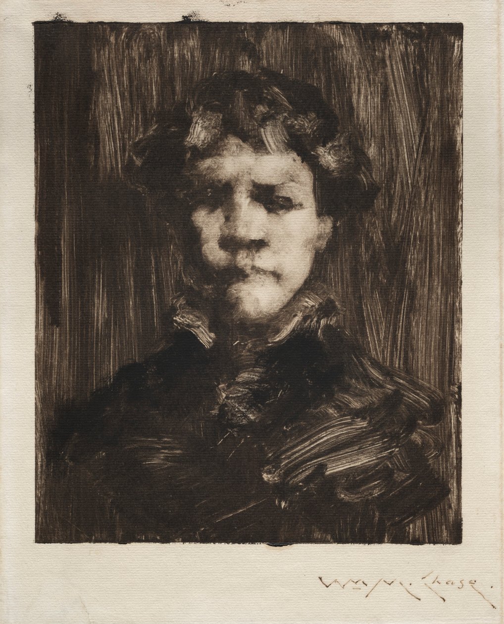 Huvudet på en pojke av William Merritt Chase