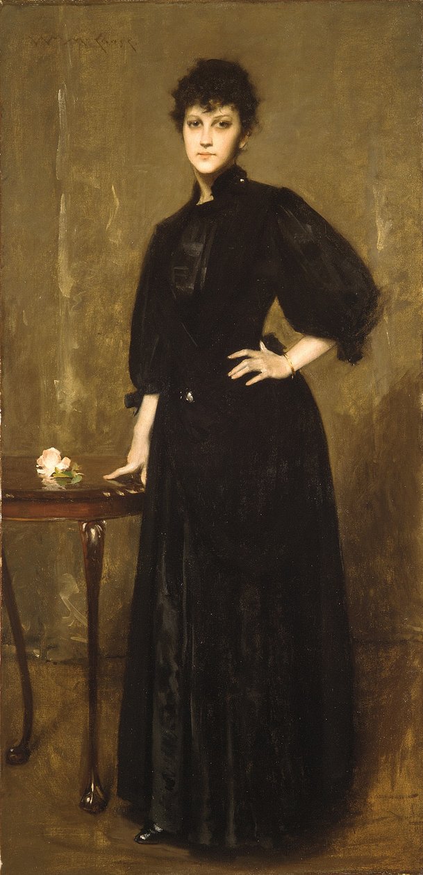 Kvinnan i svart av William Merritt Chase