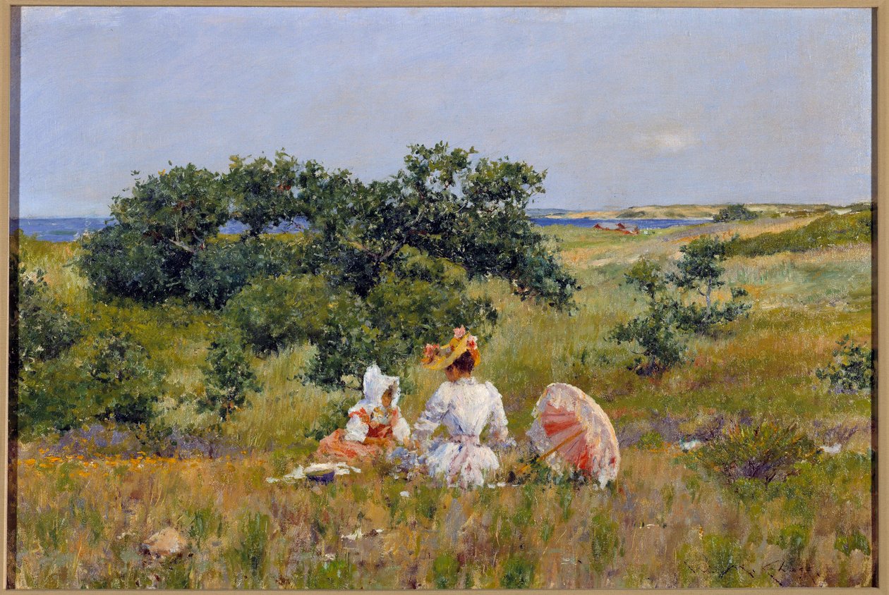 Le tale de fees Målning av William Merritt Chase (1849-1916) (ec.amer.) 1892 Privat samling av William Merritt Chase