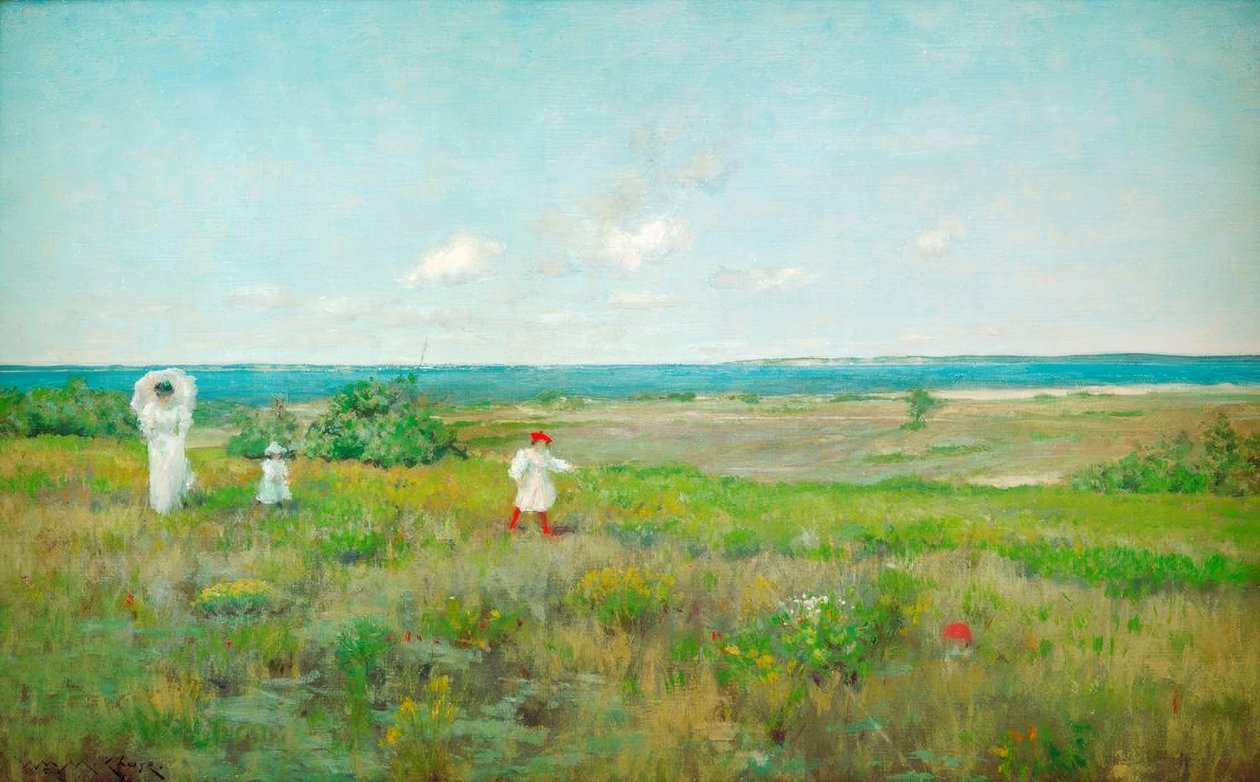 Nära stranden, Shinnecock av William Merritt Chase