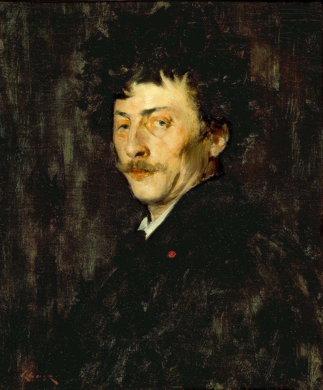 Pablo de Sarasate: Porträtt av en violinist av William Merritt Chase