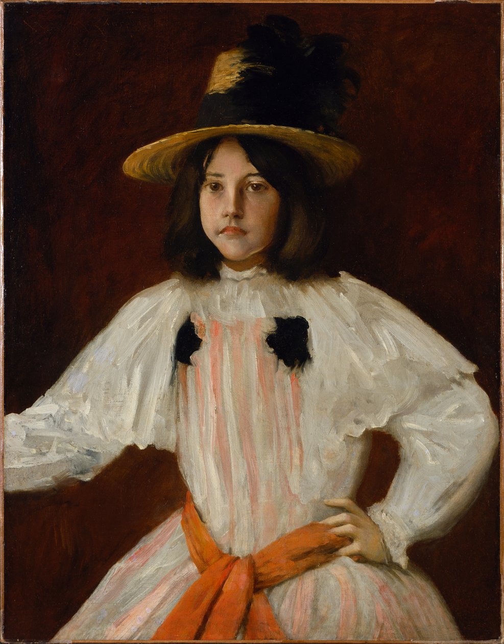 Porträtt av konstnärens dotter av William Merritt Chase