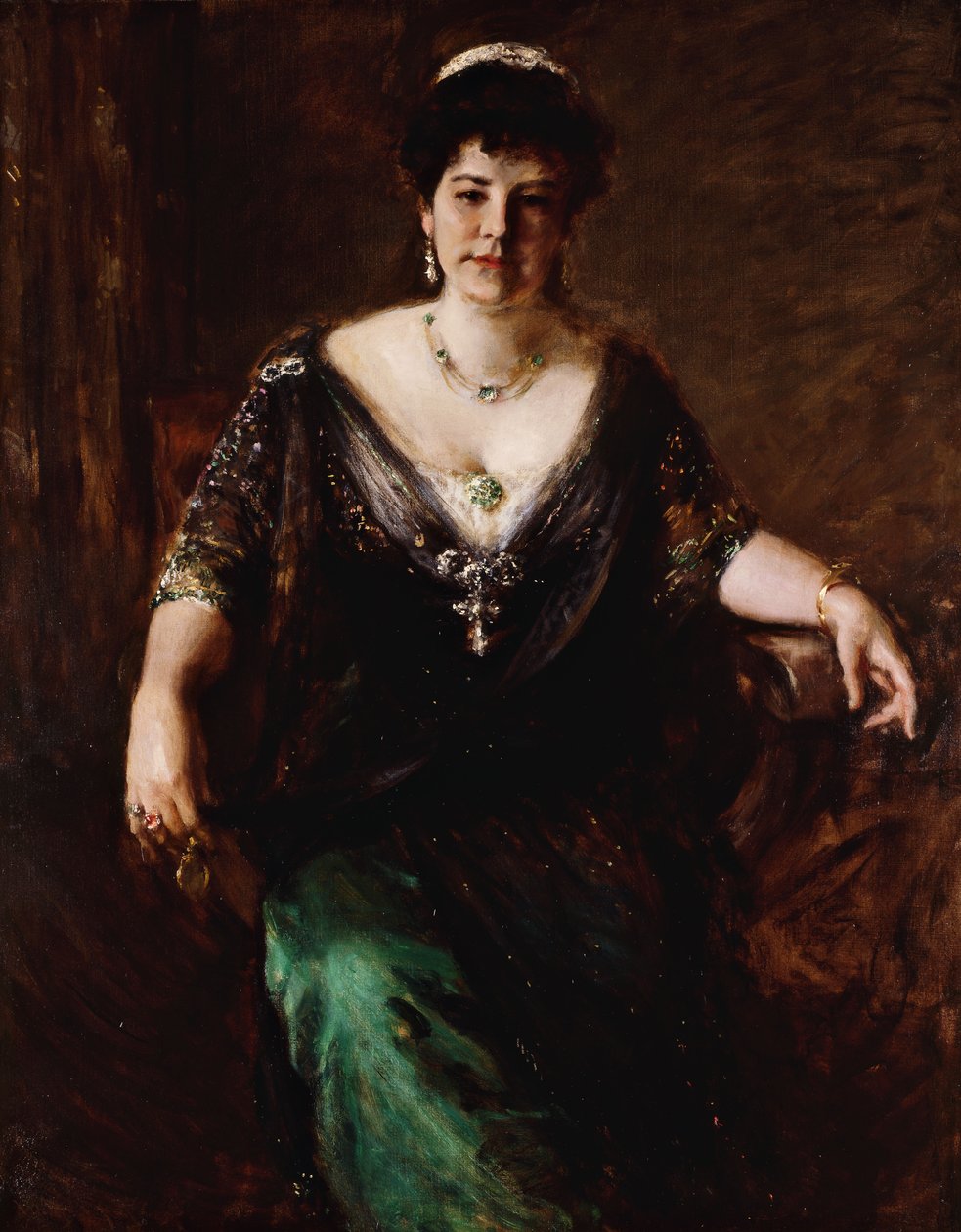 Porträtt av fru, ca 1910 av William Merritt Chase