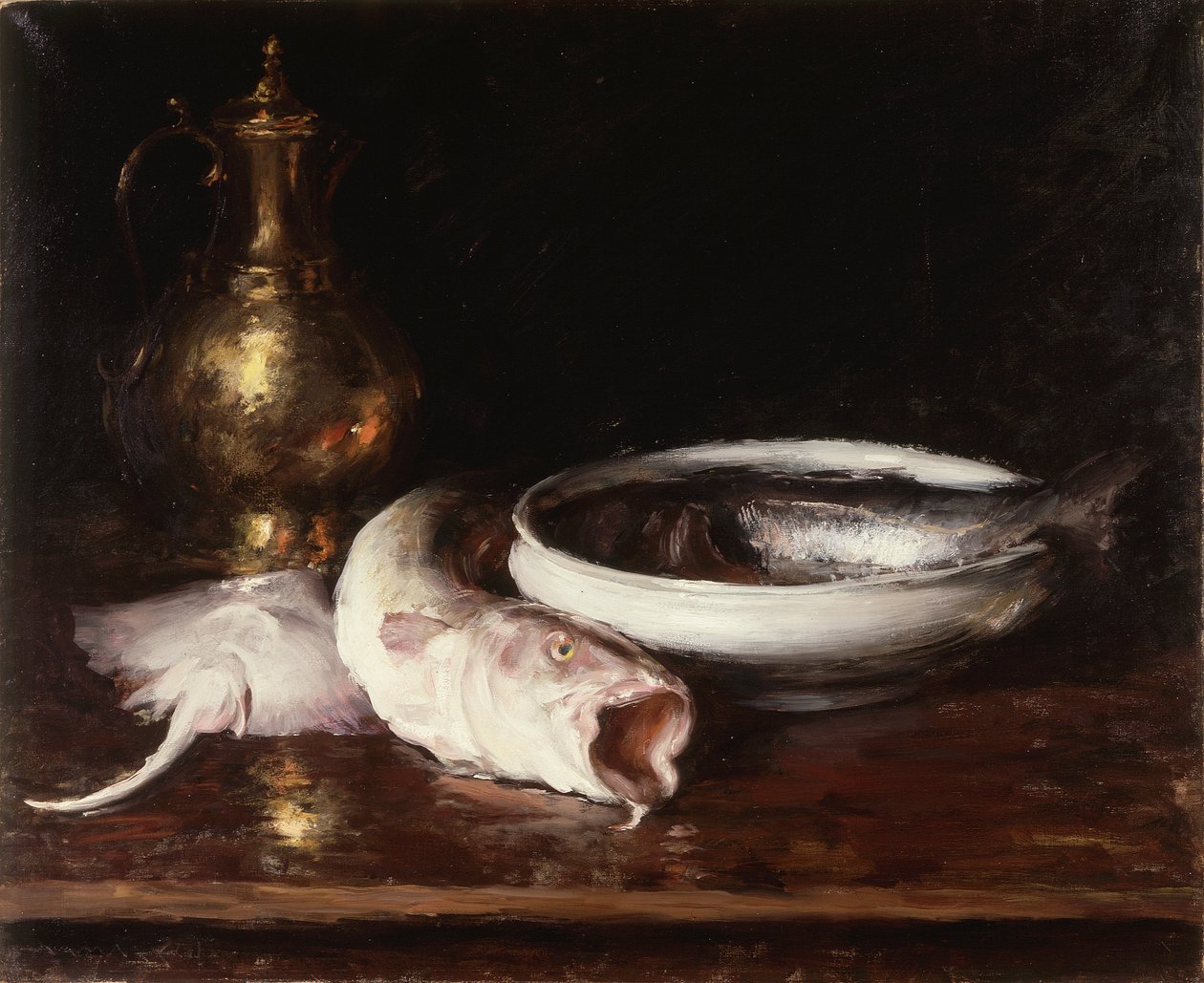 Stilleben, ca 1913 (olja på duk) av William Merritt Chase