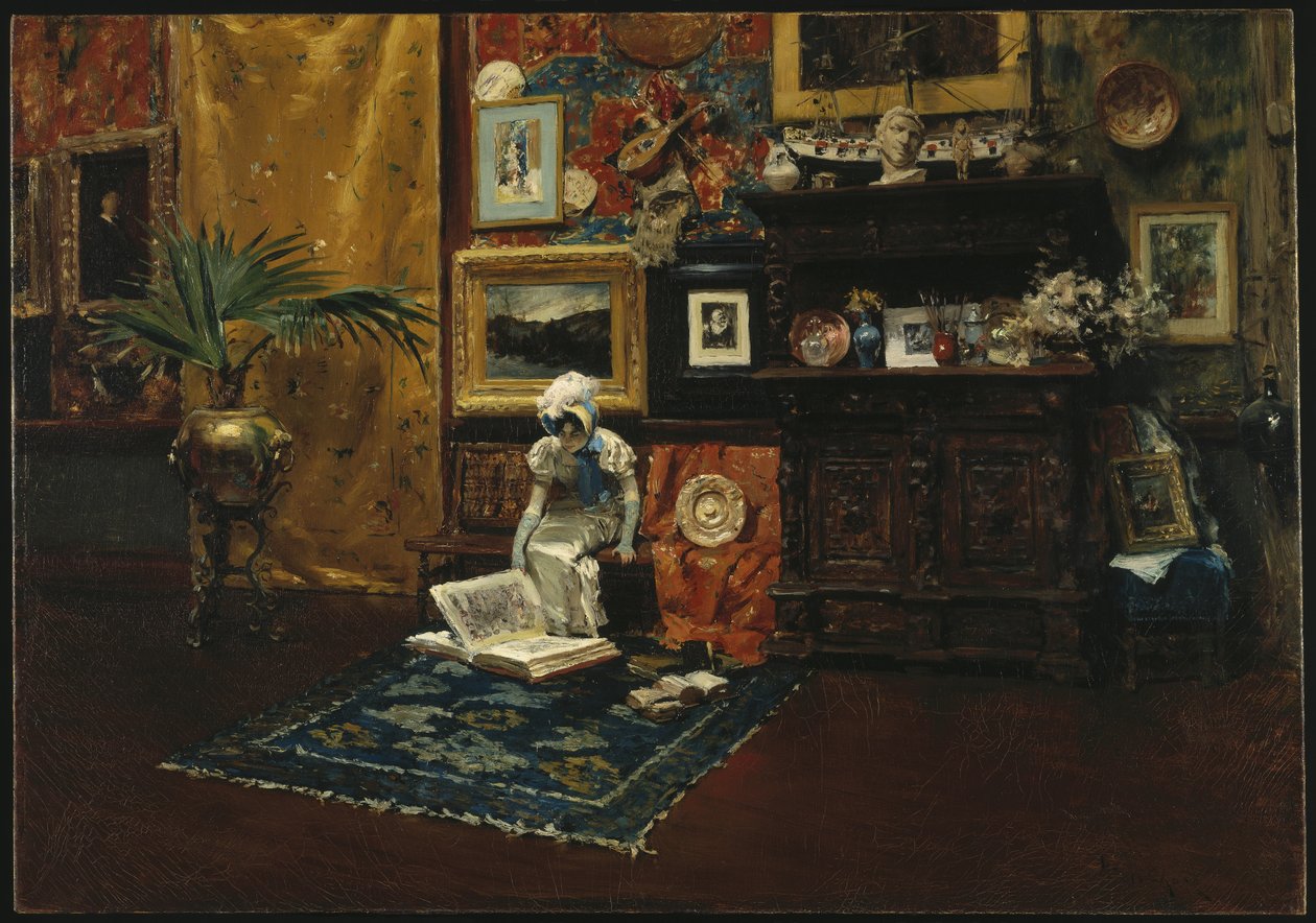 Studiointeriör, ca 1882 (olja på duk) av William Merritt Chase