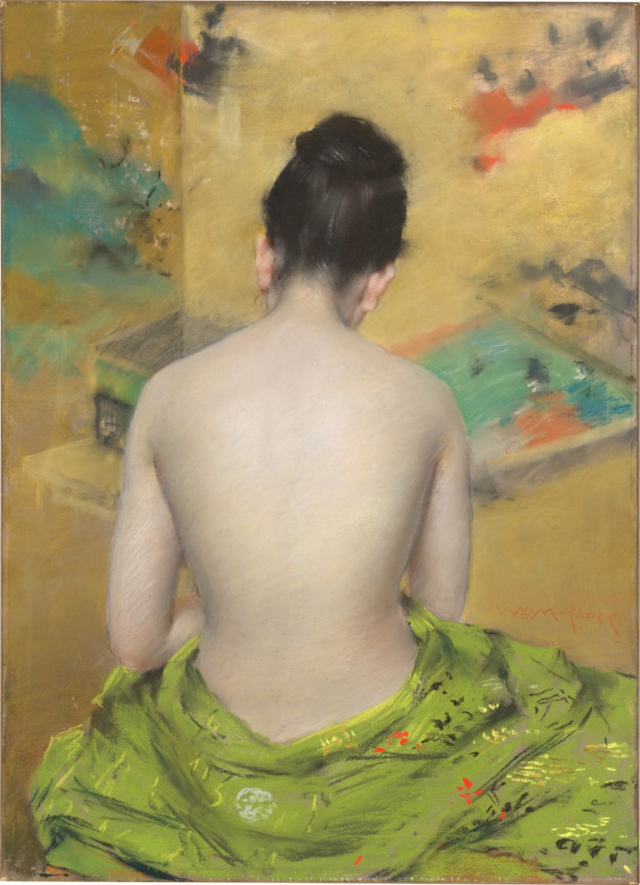Studie av köttfärg och guld, 1888. av William Merritt Chase