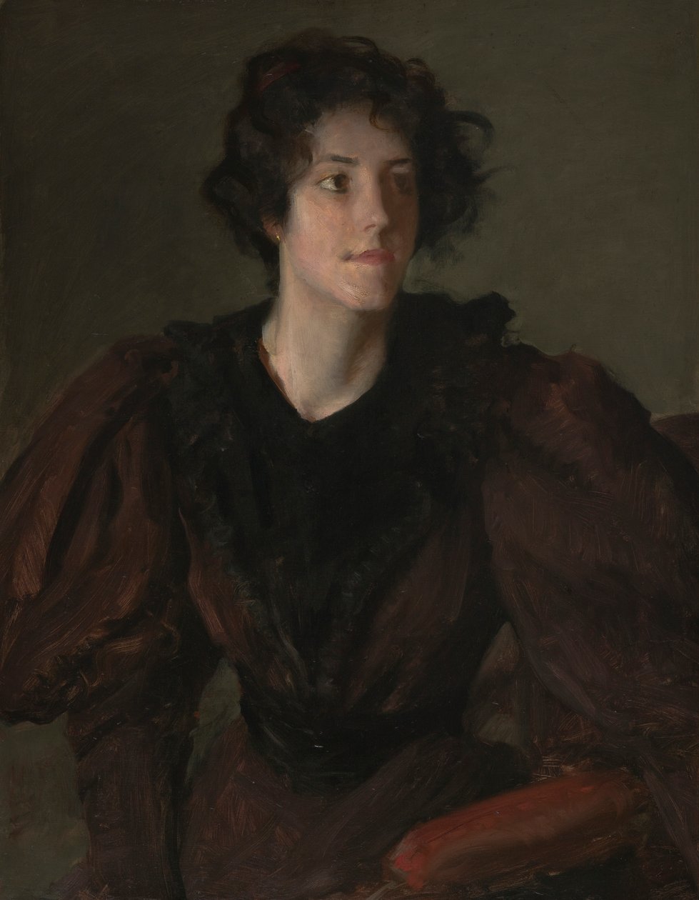 Study of a Young Woman, ca 1880-85 (olja på duk) av William Merritt Chase