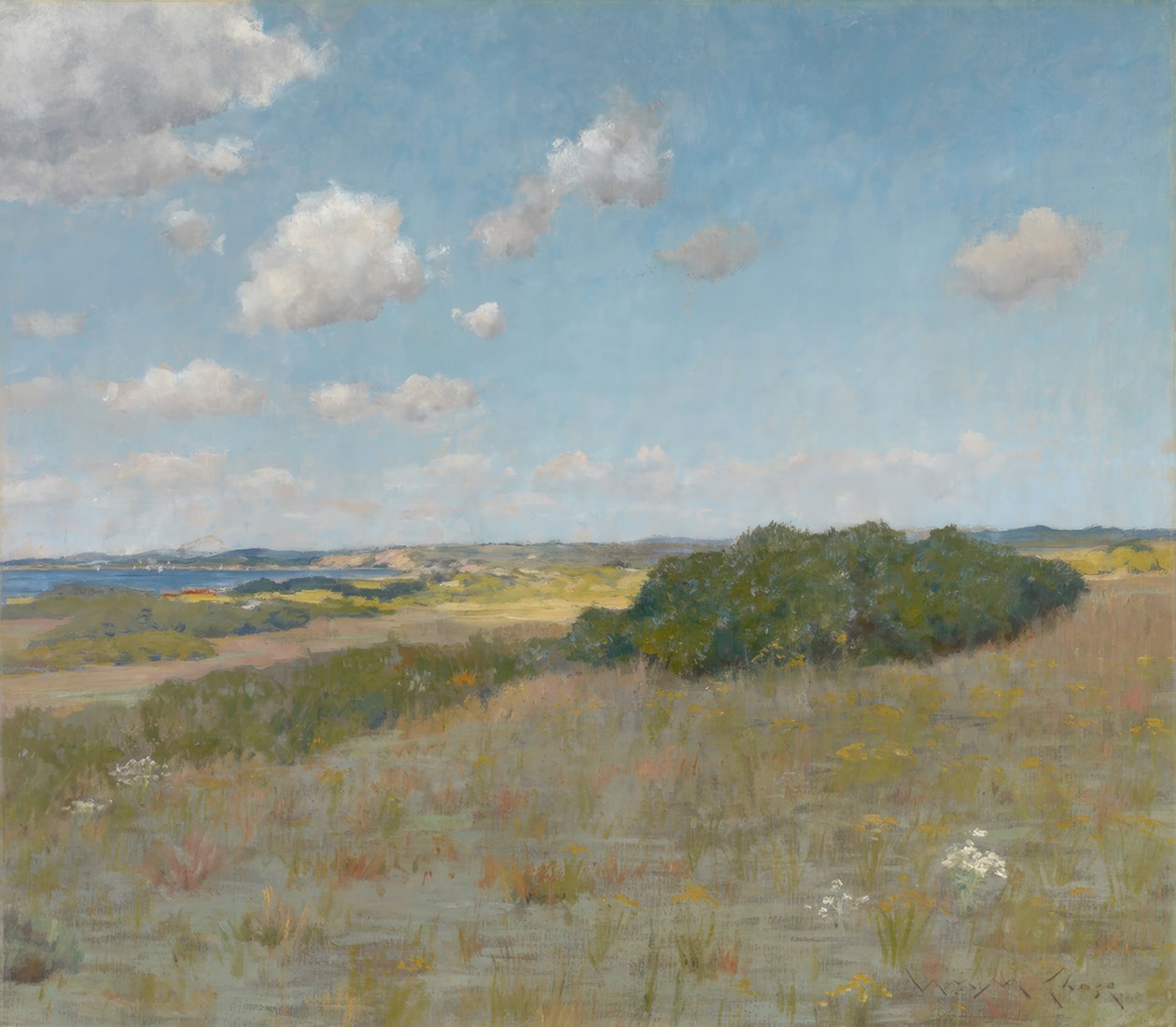 Solljus och skugga, Shinnecock Hills av William Merritt Chase