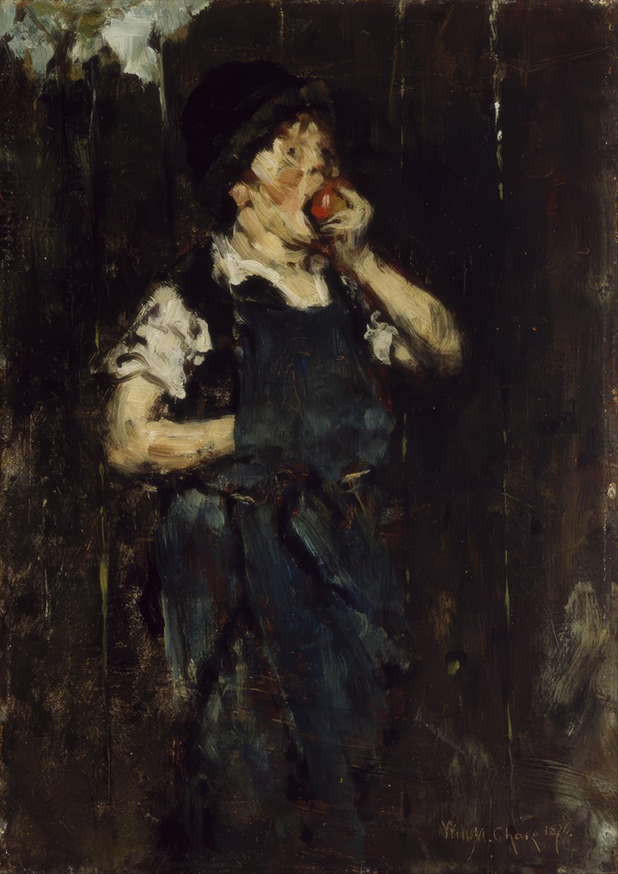 The Apprentice (Pojke med Apple) av William Merritt Chase