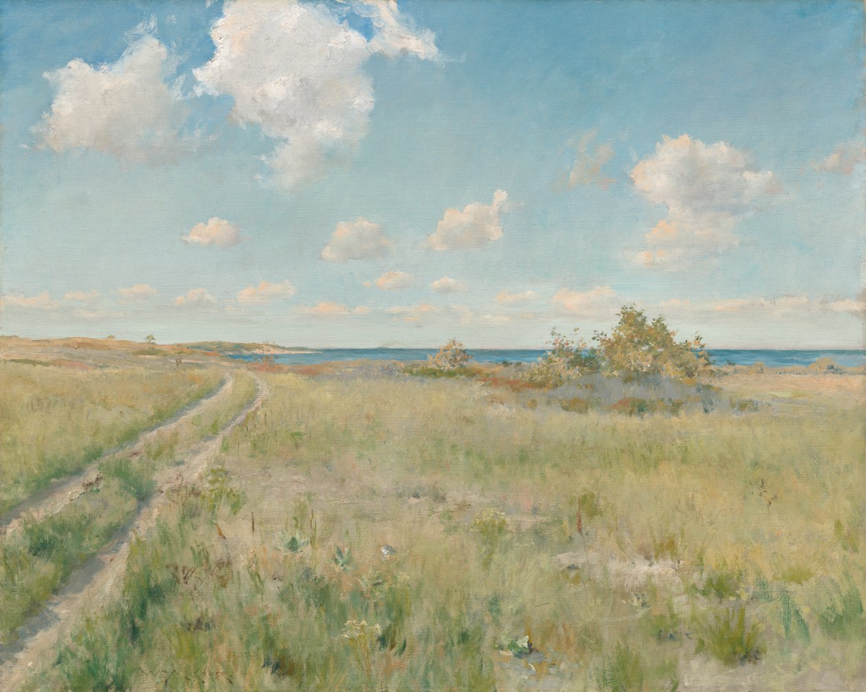 Den gamla vägen mot havet av William Merritt Chase