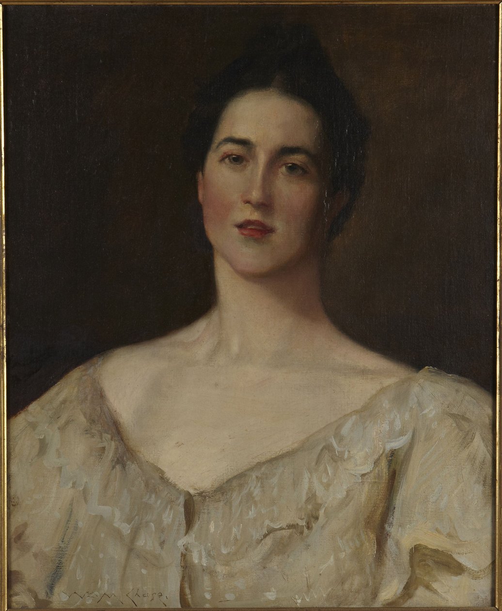 Den ståtliga modellen av William Merritt Chase