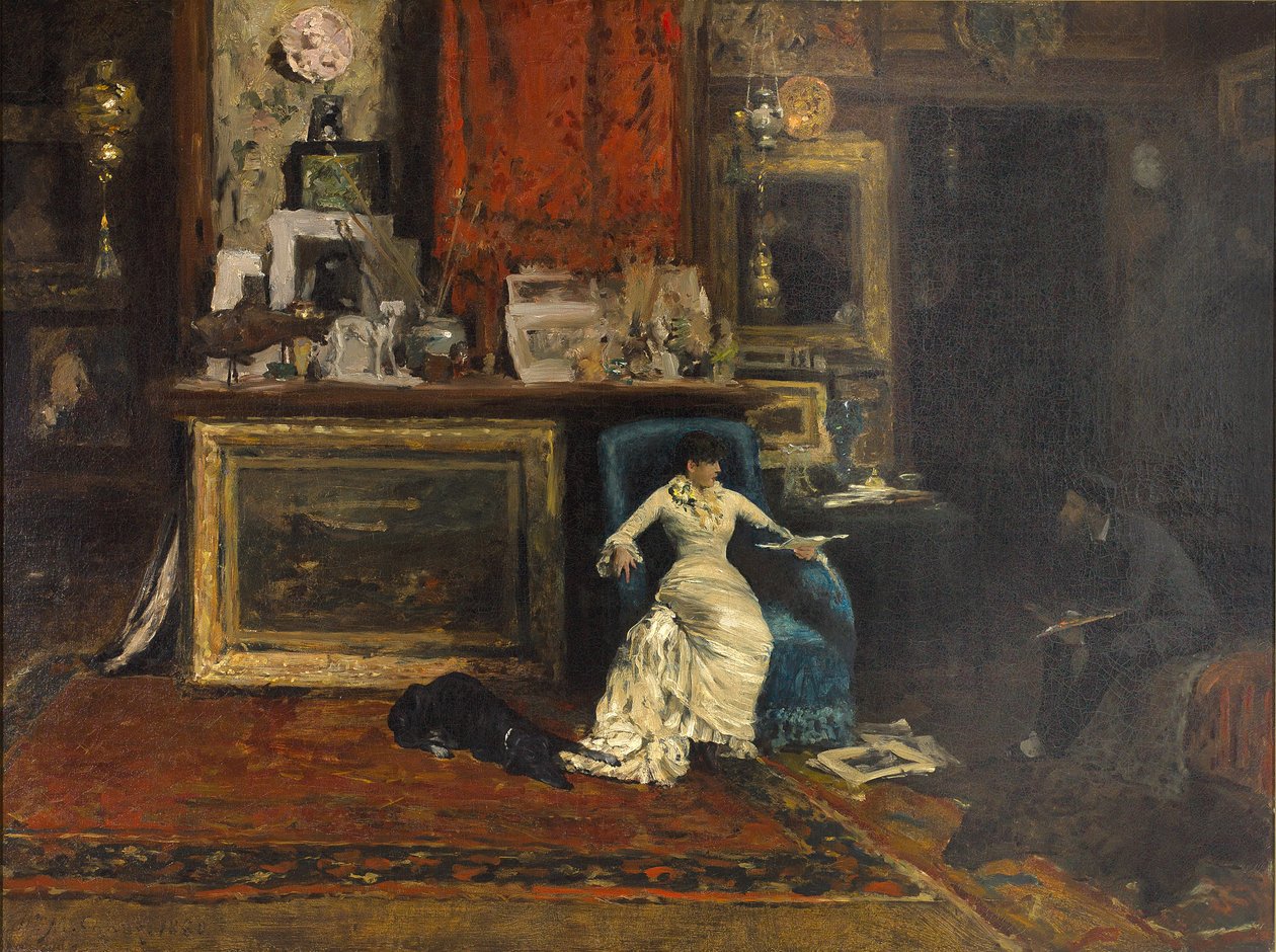 The Tenth Street Studio av William Merritt Chase