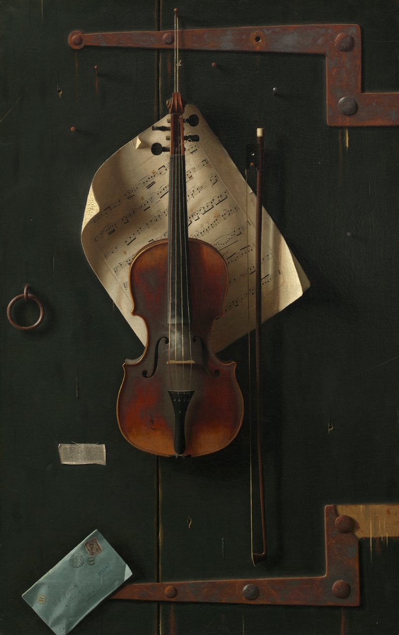 Den gamla violinen, 1886 av William Michael Harnett