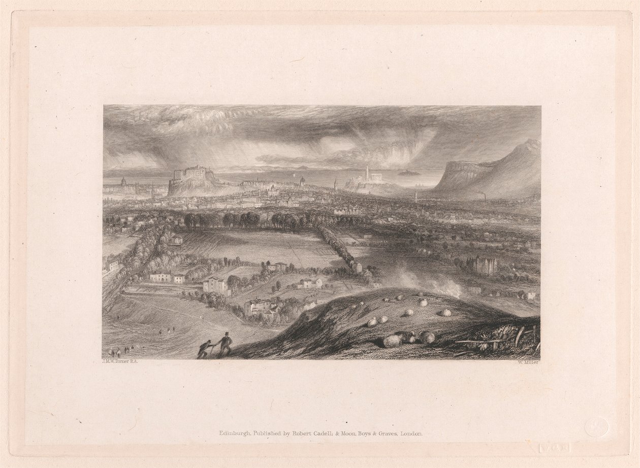 Edinburgh från Blackford av William Miller