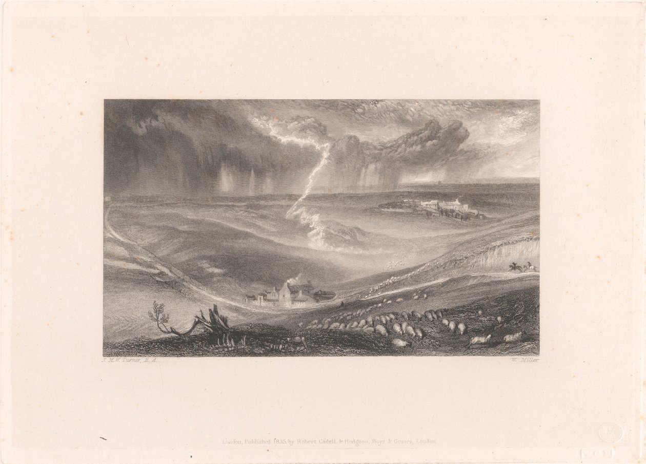 Field of Waterloo med blixten av William Miller