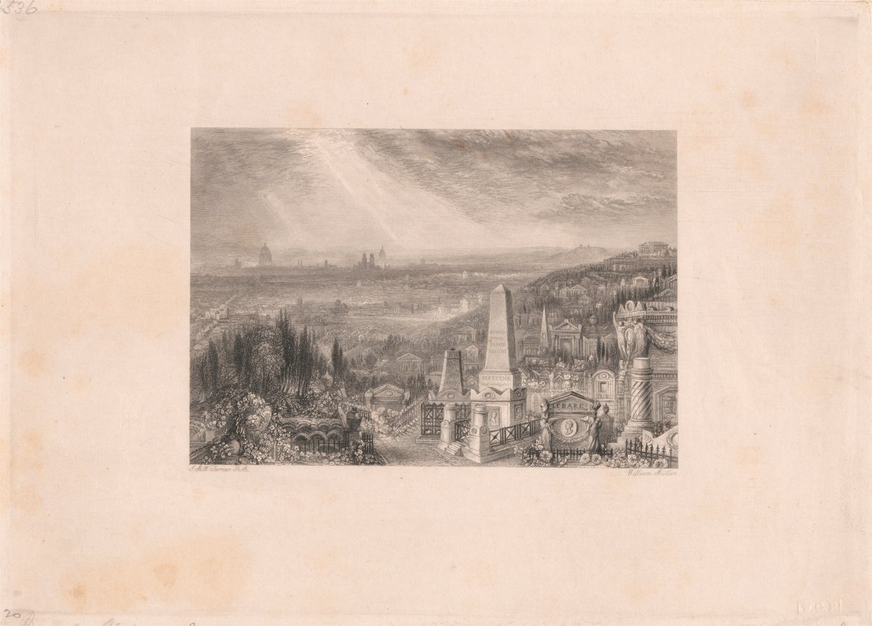 Paris från Pere-la-Chaise av William Miller