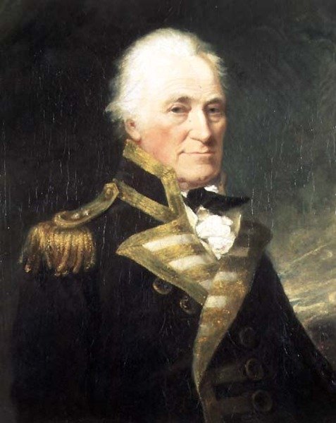 Porträtt av viceamiral John Hunter av William Mineard Bennett
