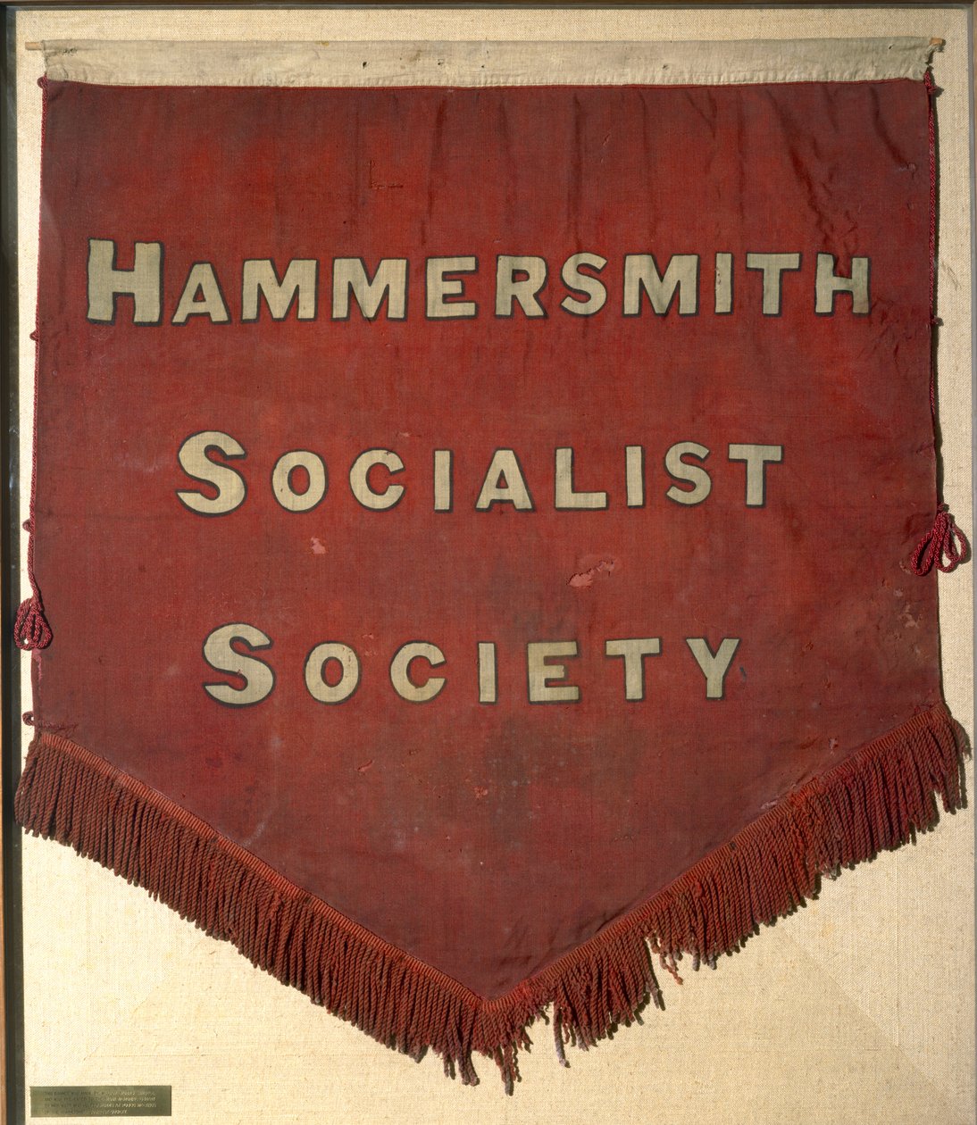 Banner från Hammersmith Socialist Society (textil) av William Morris