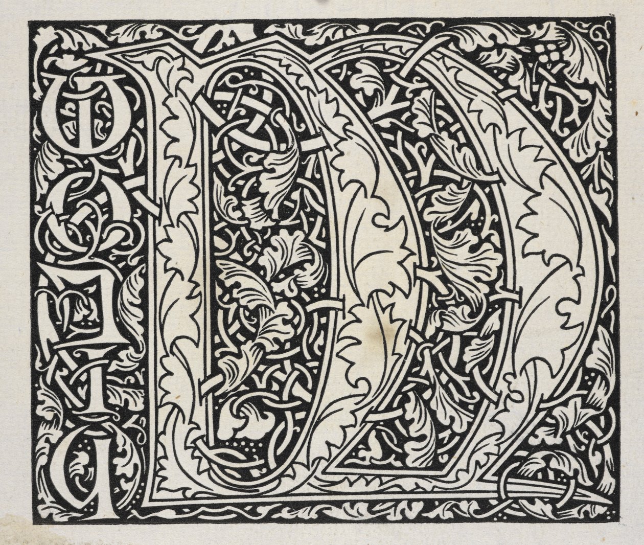 Initialt, svart och vitt. av William Morris