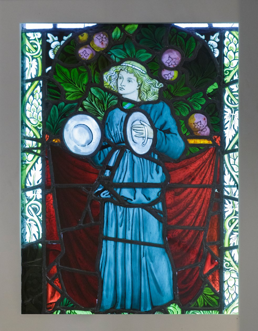 Minstrel med cymbaler, designad av William Morris av William Morris