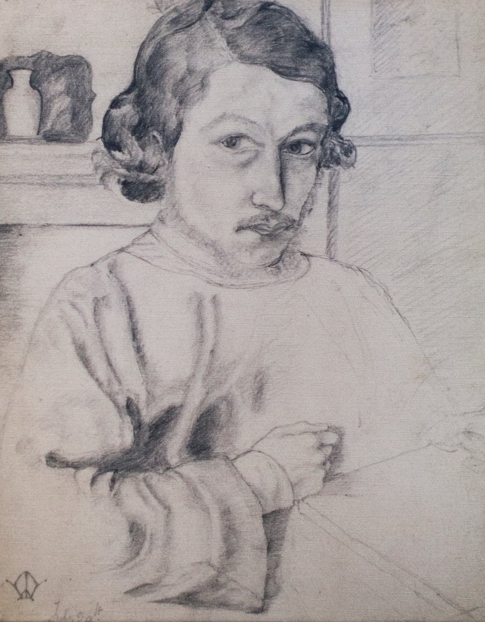 Morris som han såg sig själv, 22 år gammal av William Morris