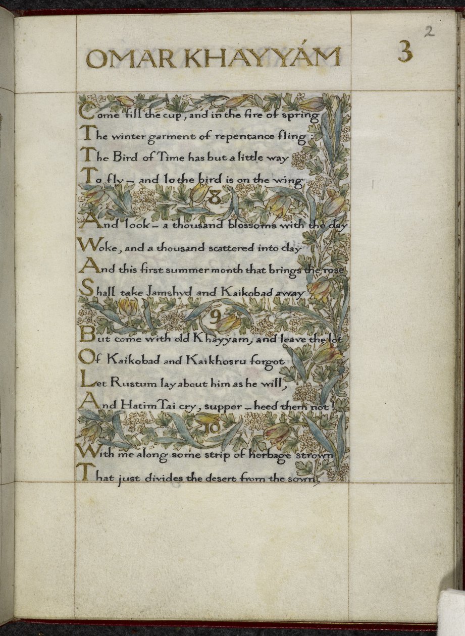 Rubaiyat av Omar Khayyam av William Morris