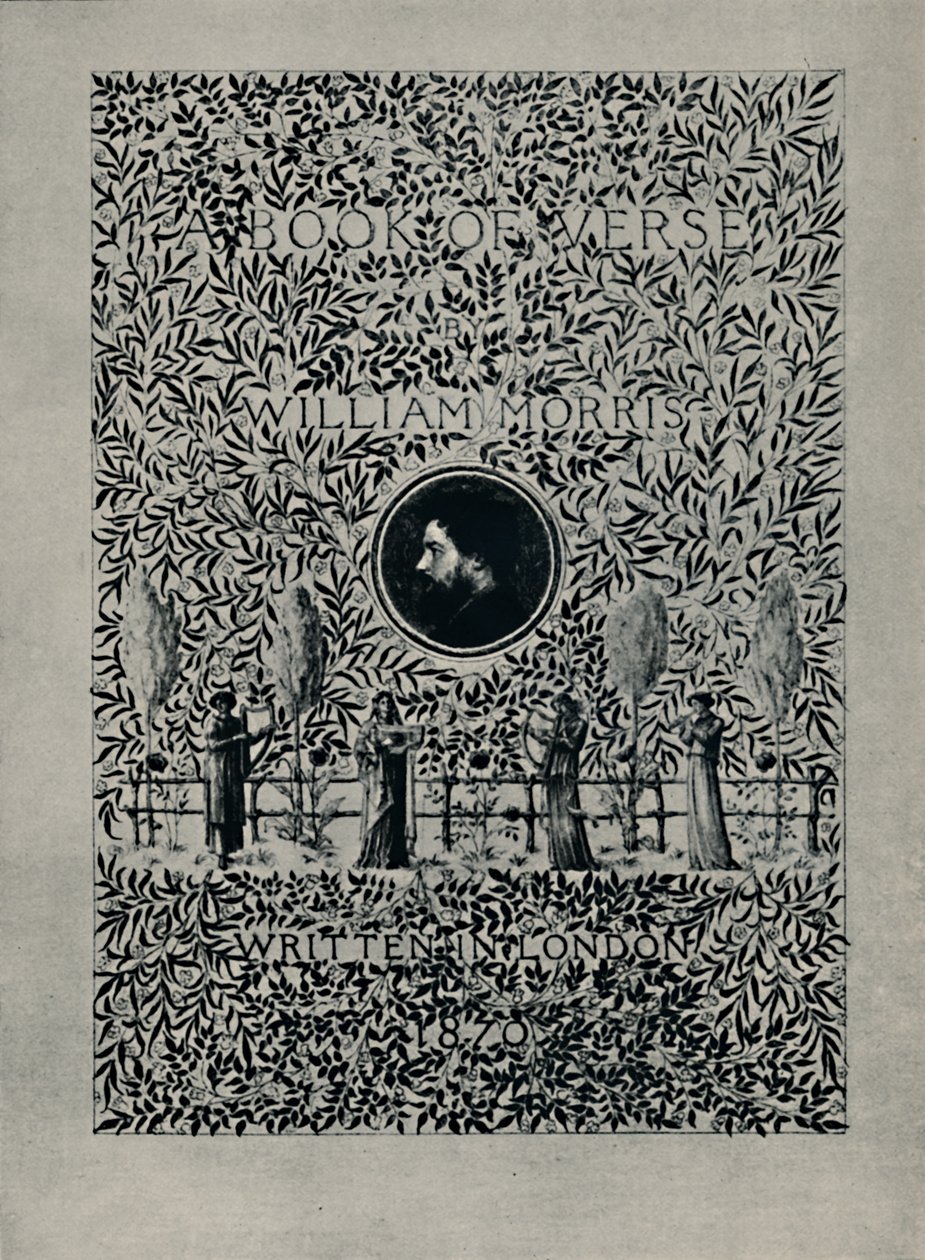 Titelsida till A Book of Verse, av William Morris, 1870. av William Morris