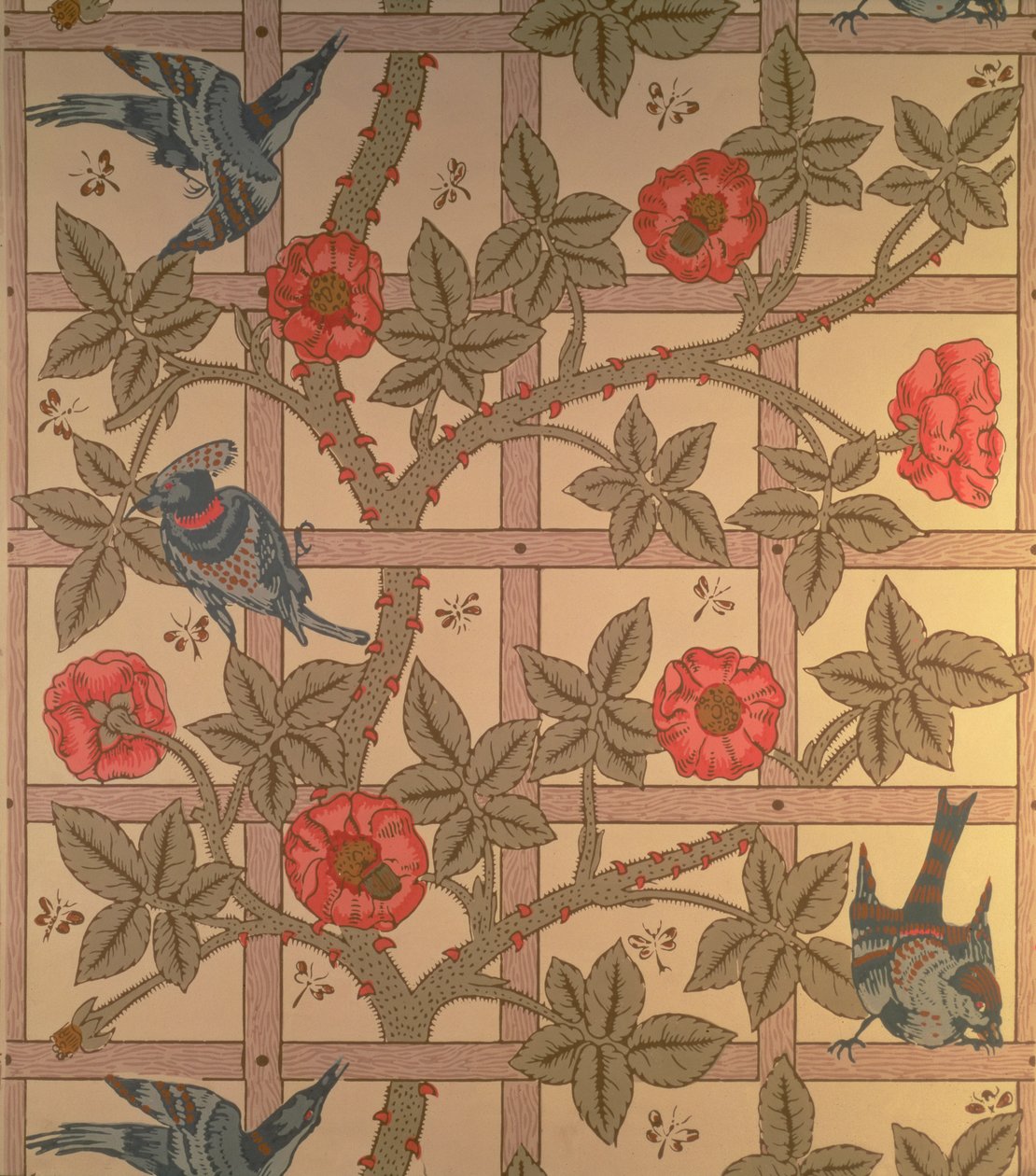Tapetdesign "Spaljé". av William Morris