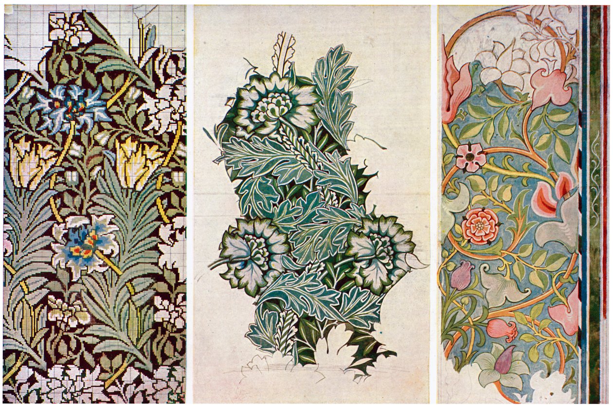 Arbetsritningar av William Morris 1834-1896, 1934. av William Morris