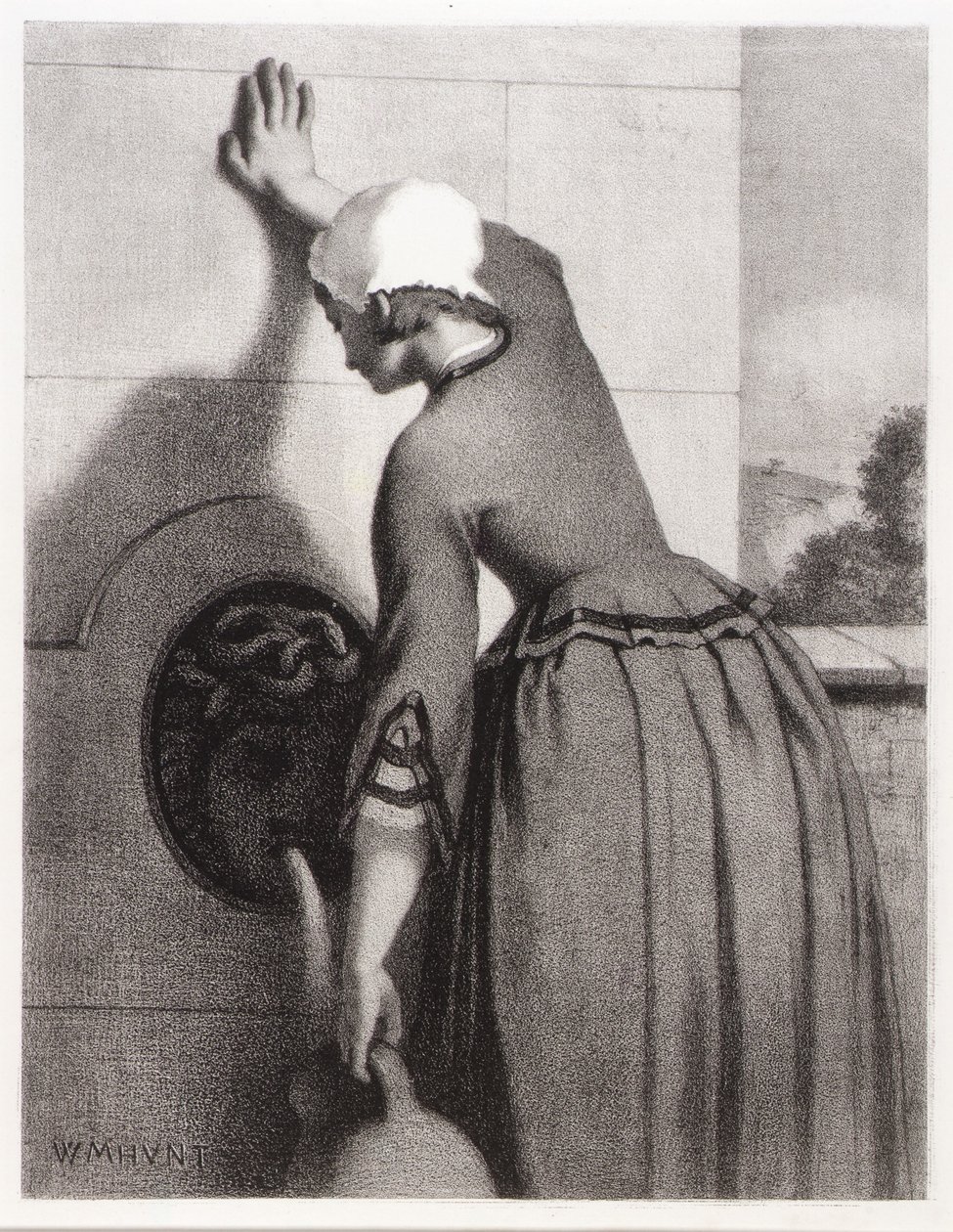 Flickan vid fontänen av William Morris Hunt