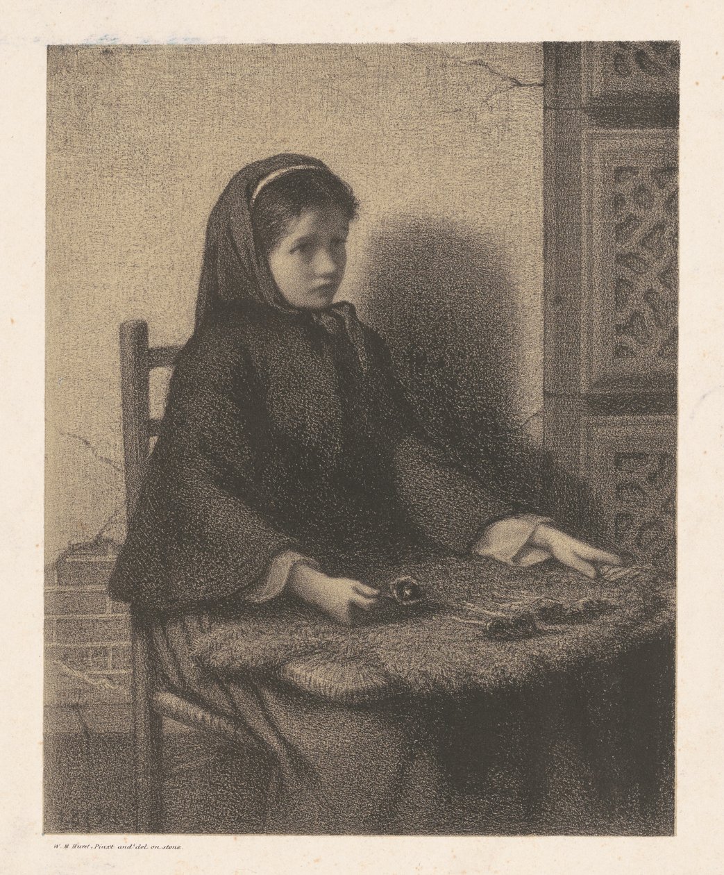 Violett flicka av William Morris Hunt