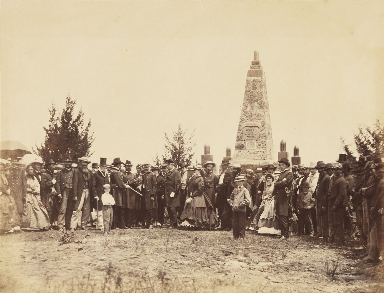 Invigning av monument, på Bull Run Battle-field, juni av William Morris Smith