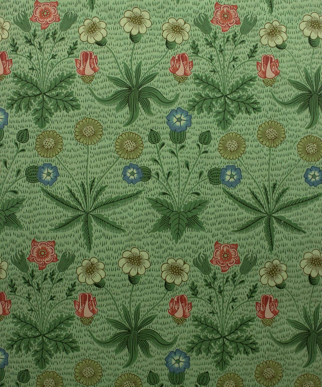Daisy Marguerite, blocktryckta tapeter, 1862. av William Morris Tapestry Works