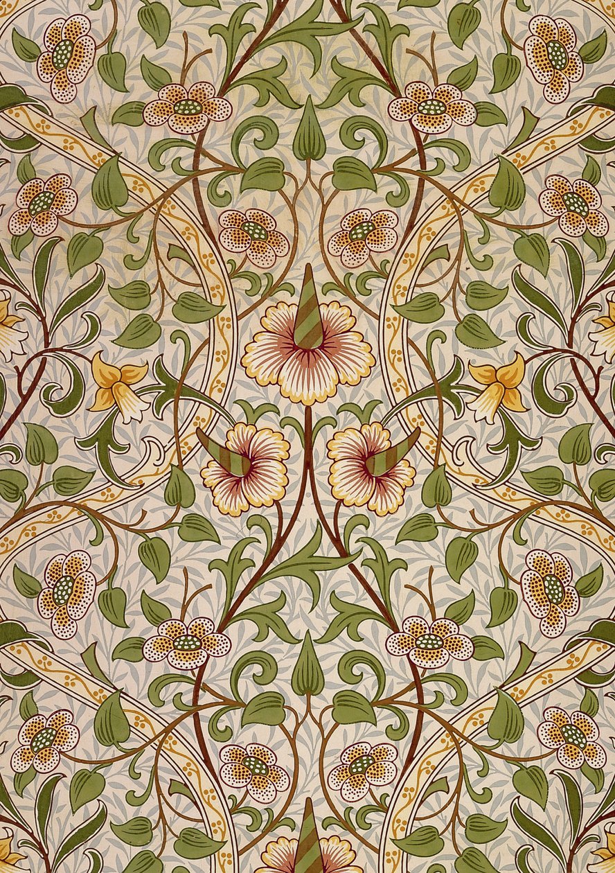 Dekorationstyg, 1876-1890. av William Morris Tapestry Works
