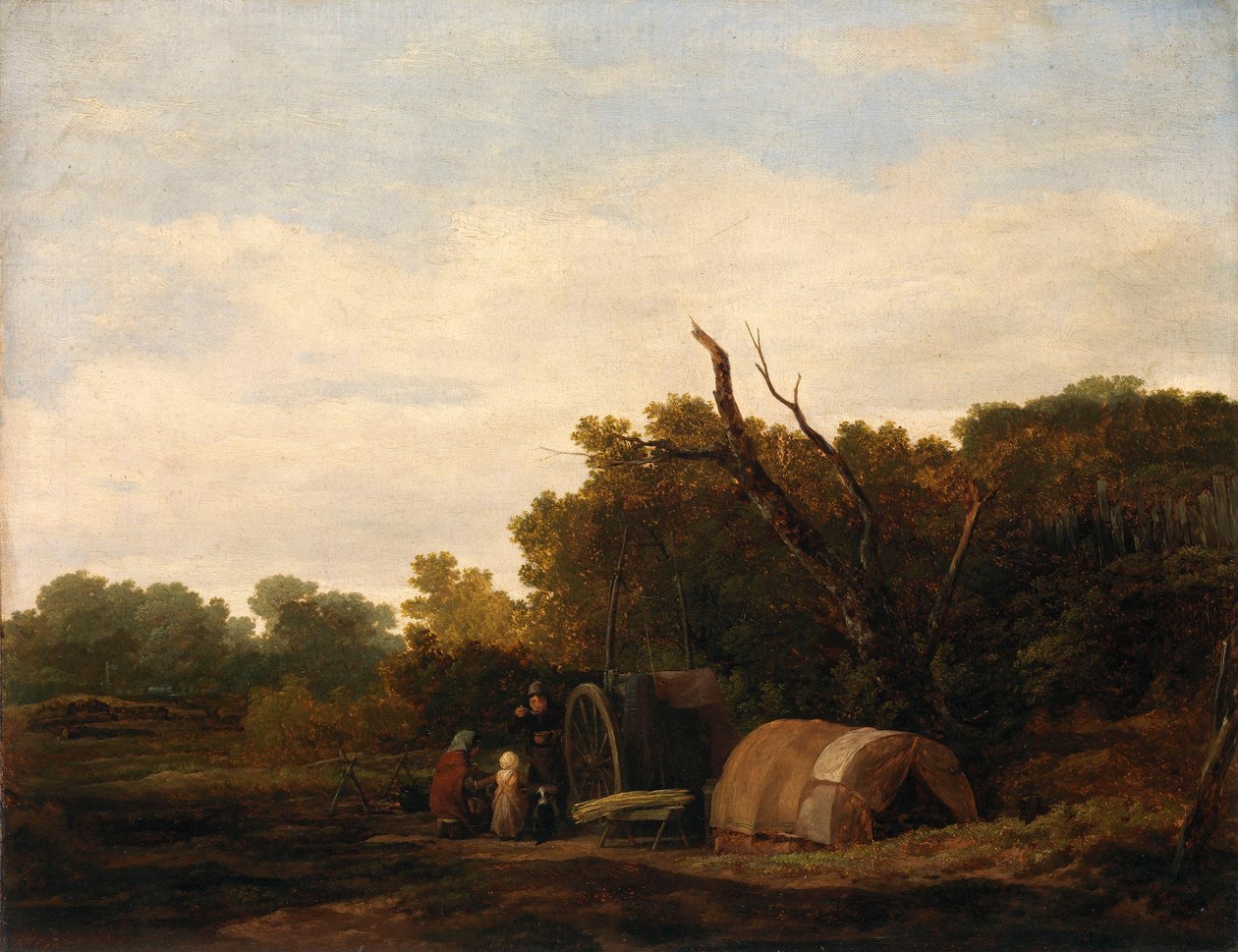 Ett zigenarläger av William Mulready