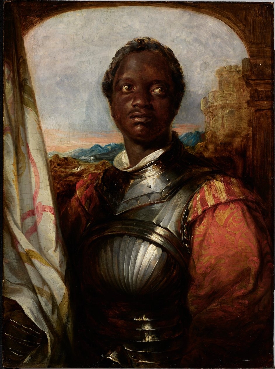 Ira Aldridge i rollen som Shakespeares Othello av William Mulready