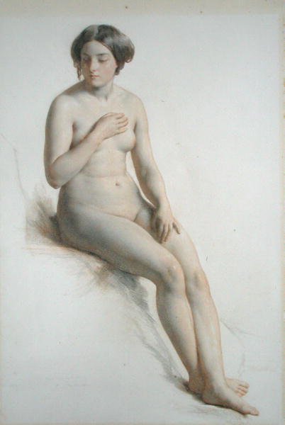 Aktstudie av en flicka av William Mulready