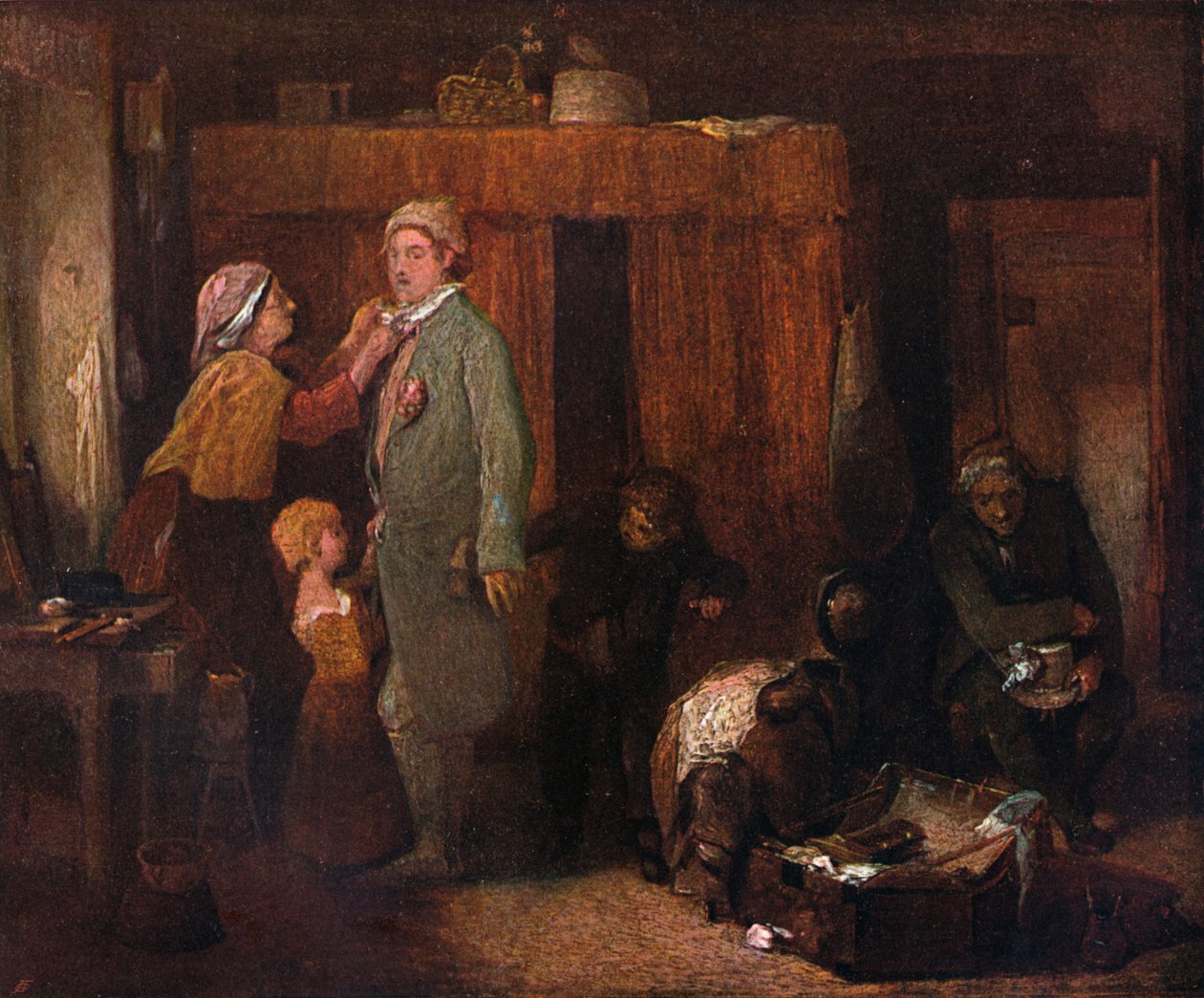 Bröllopsdagen, c1845 1904 av William Mulready