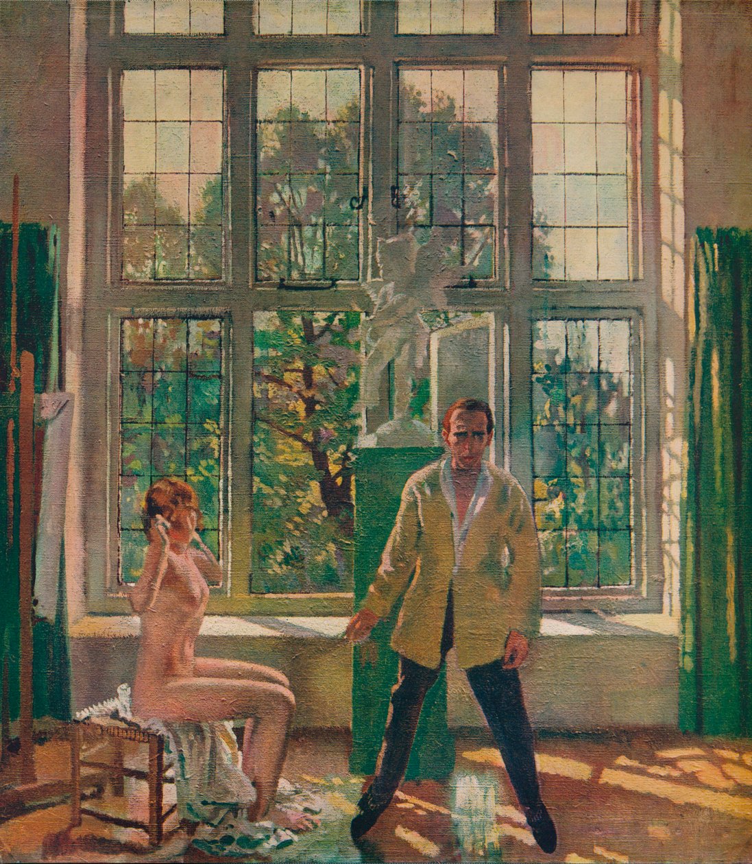 Självporträtt med modell, c1905, c1932. av William Newenham Montague Orpen