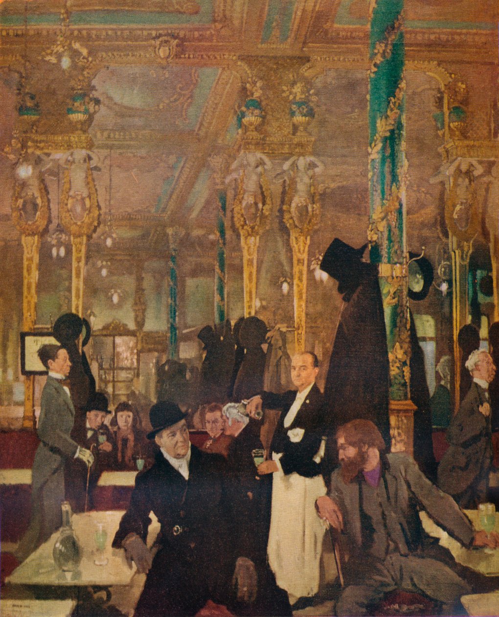 The Cafe Royal, London, 1912 av William Newenham Montague Orpen