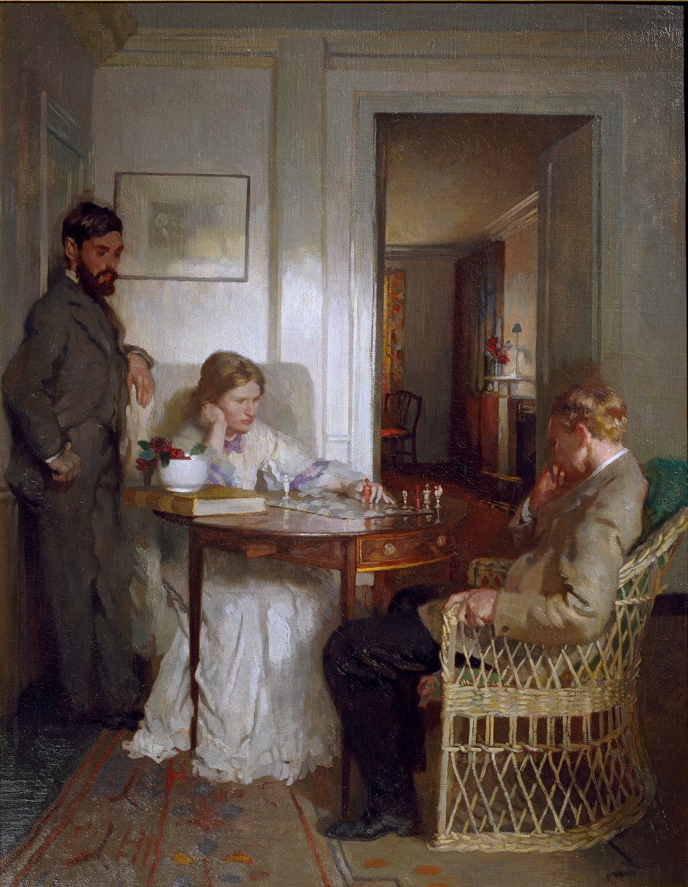 Schackspelarna, före 1902 av William Newenham Montague Orpen