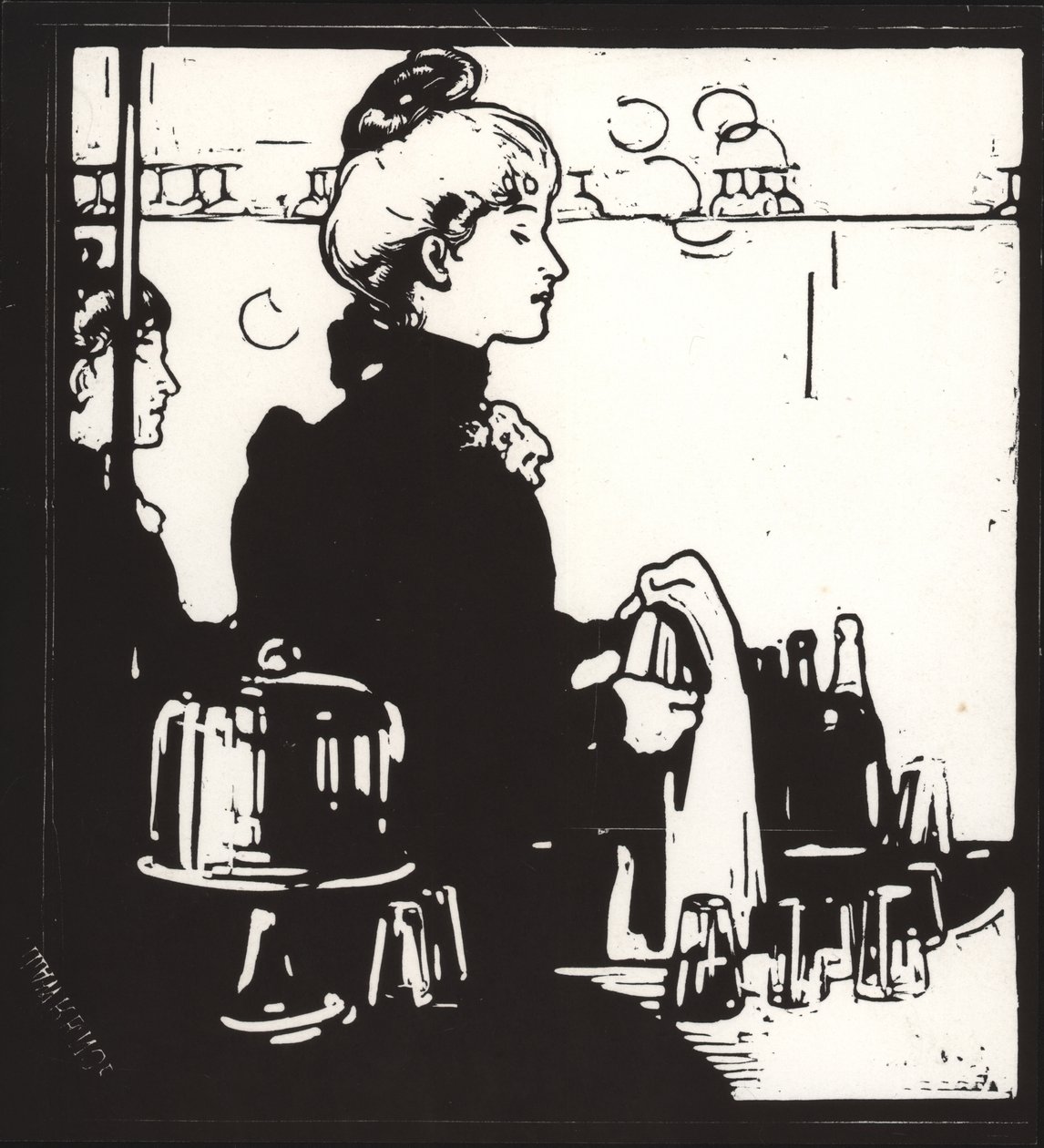 Barmaid (valfri bar) av William Nicholson