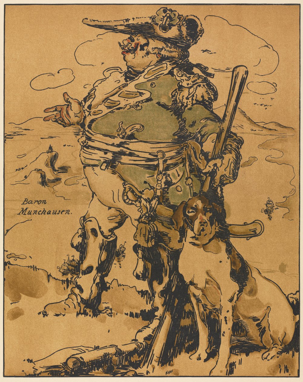 Romantikens karaktärer: Baron Munchausen av William Nicholson