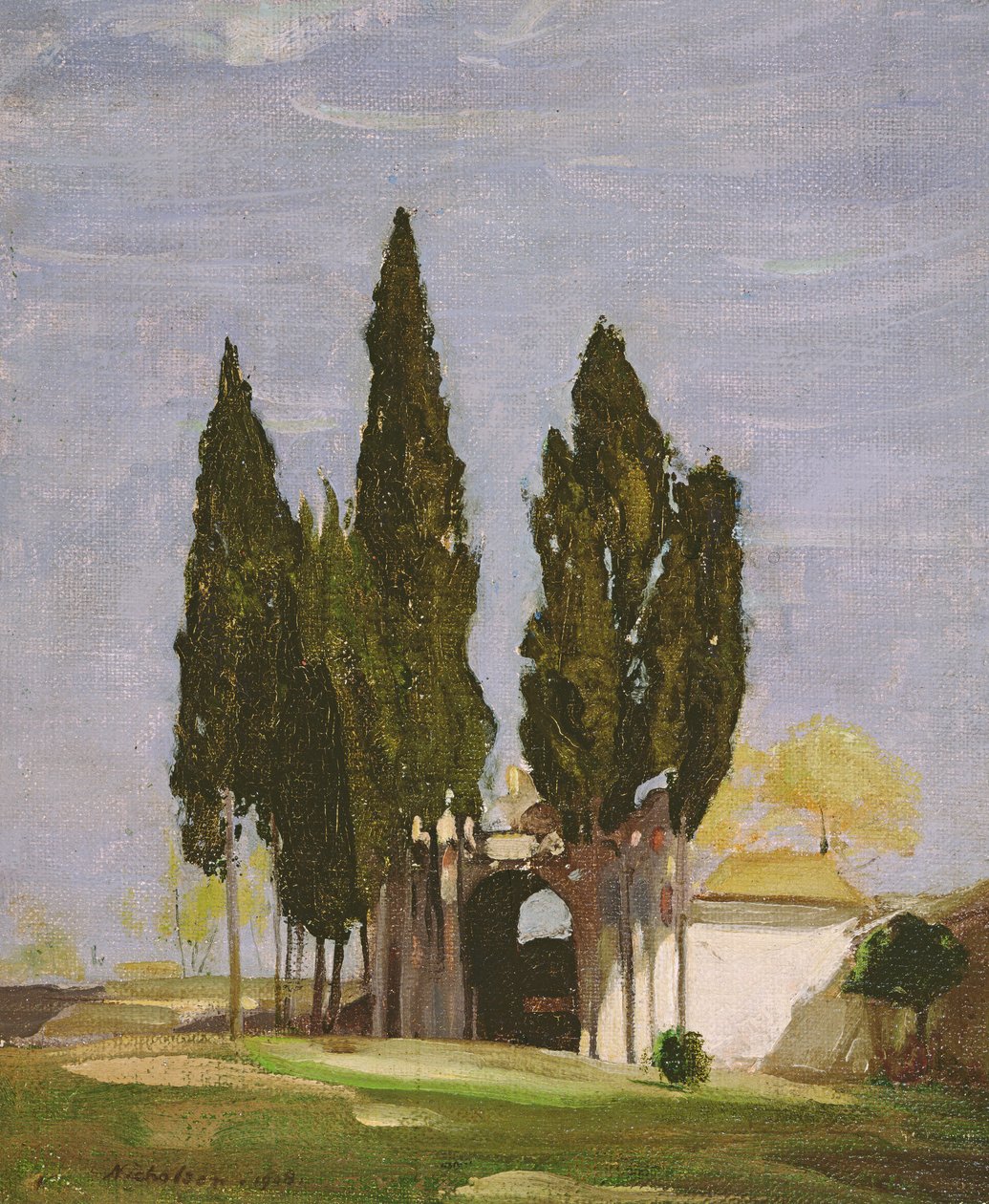 Cypresser, Palatine Hill, Rom av William Nicholson