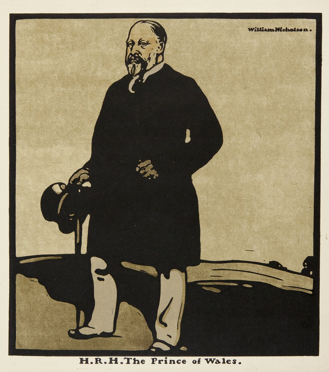H.R.H. Prinsen av Wales, från "Twelve Portraits", först utgiven av William Heinemann av William Nicholson