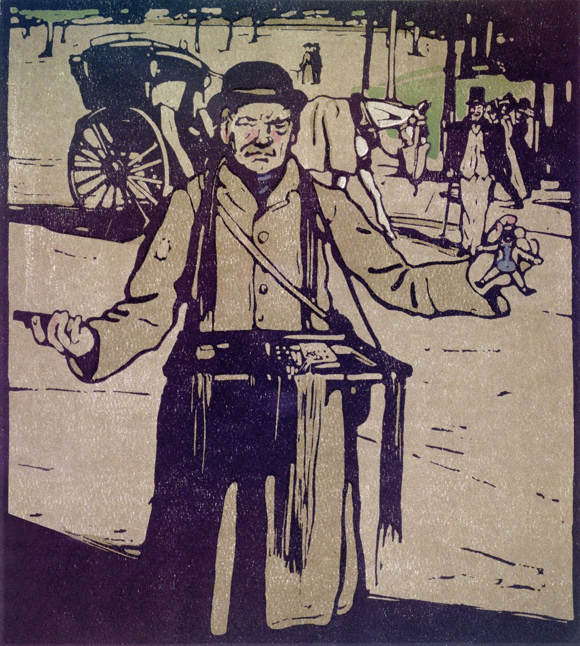 Hawker från "London Types", utgiven av William Heinemann av William Nicholson